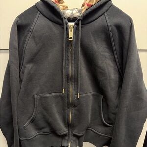 Burberry Vintage Black Zip up Jacket